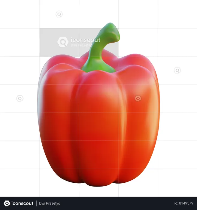 Bell Pepper  3D Icon