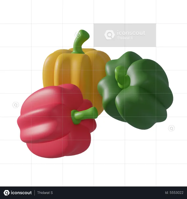 Bell Pepper  3D Icon