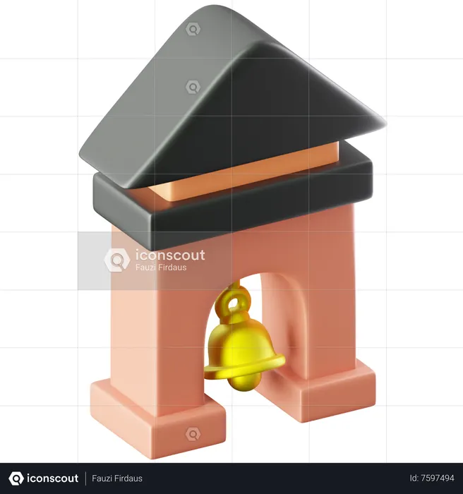 Bell Tower  3D Icon