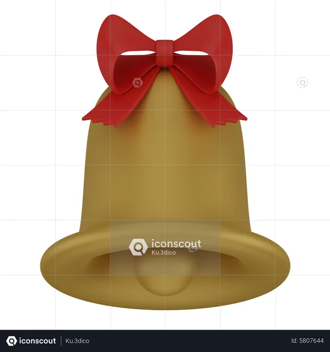 Bell With A Ribbon  3D Icon