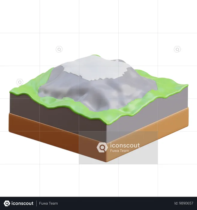 벤 네비스 산  3D Icon