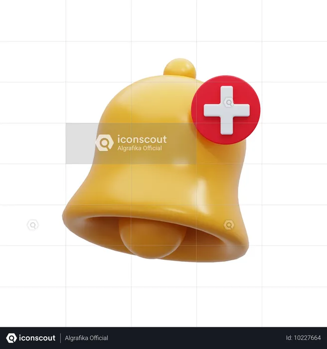 Benachrichtigung hinzufügen  3D Icon