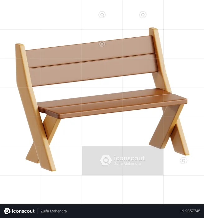 Bench  3D Icon