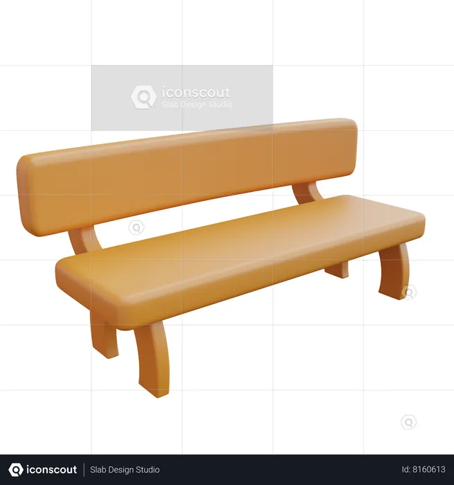 Bench  3D Icon