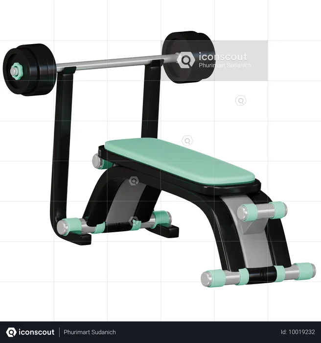 Bench Press  3D Icon