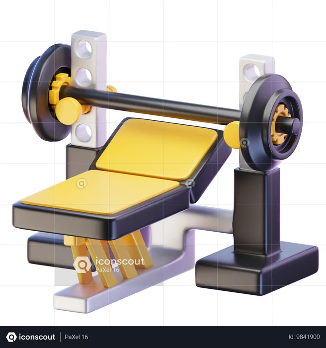 Bench Press  3D Icon