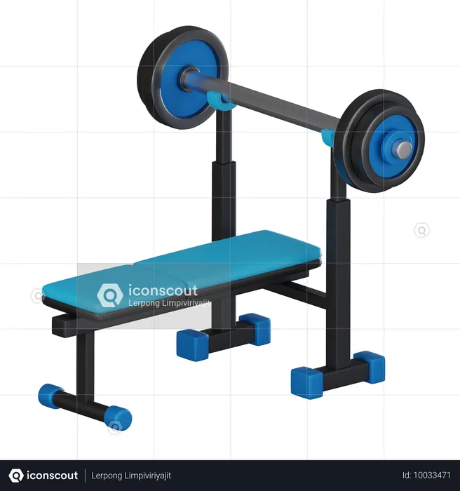 Bench Press  3D Icon