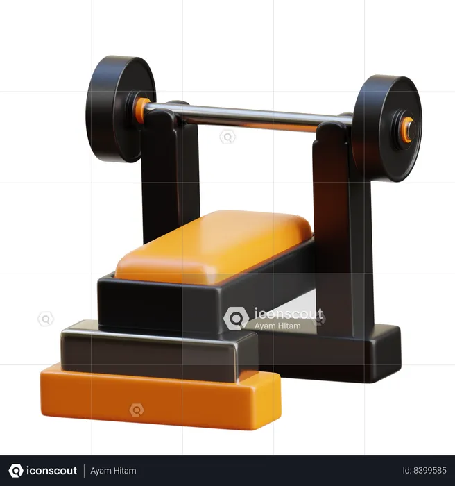 Bench press  3D Icon