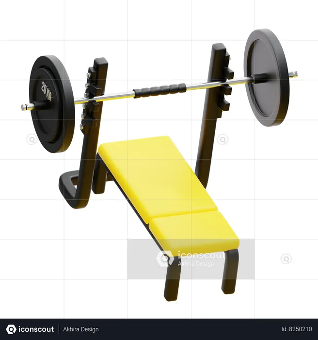 BENCH PRESS  3D Icon