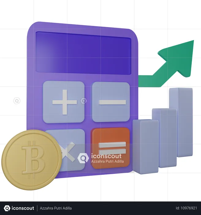 Beneficio financiero  3D Icon