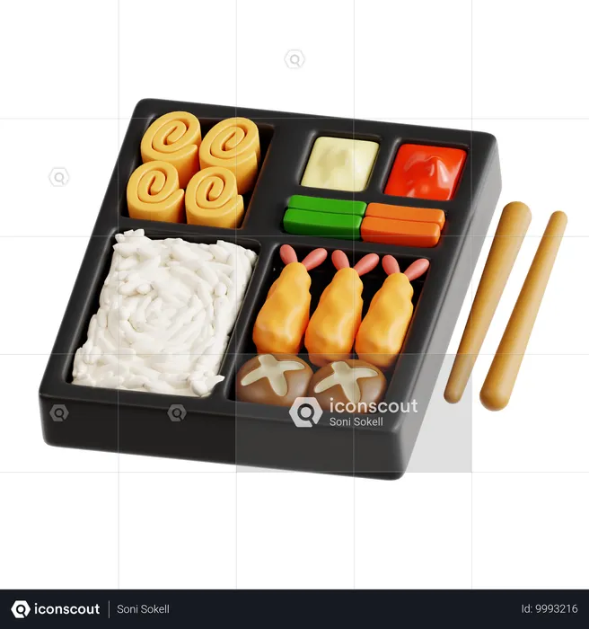 Bento  3D Icon