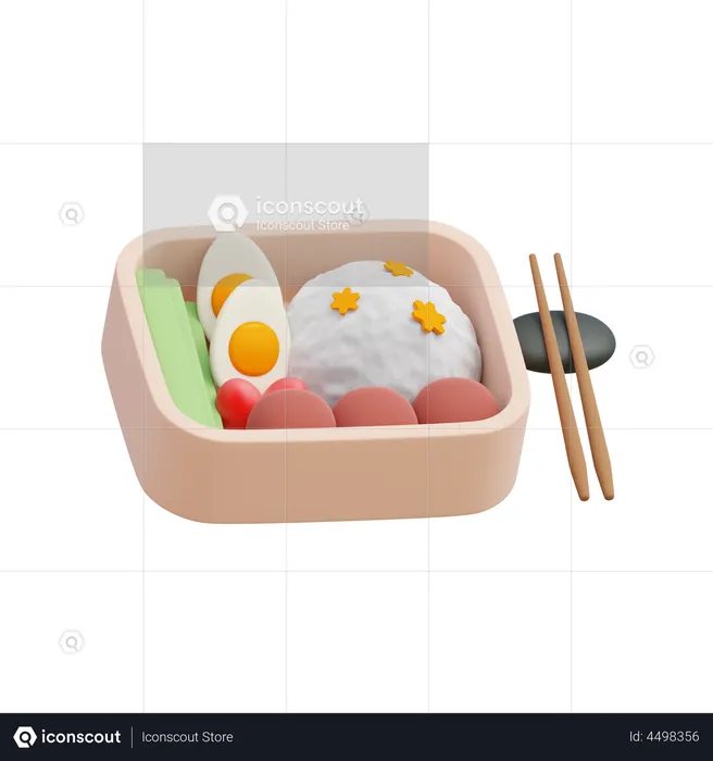 Bento  3D Illustration