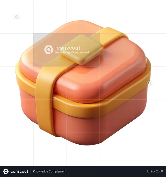 Bento Box  3D Icon