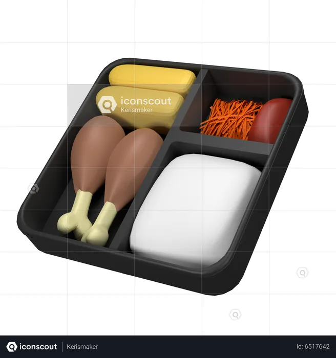 Bento Meal  3D Icon