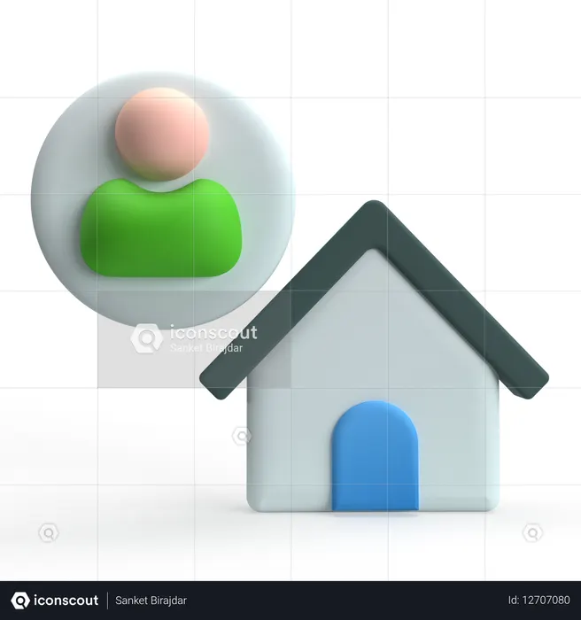 Benutzer-Homepage  3D Icon
