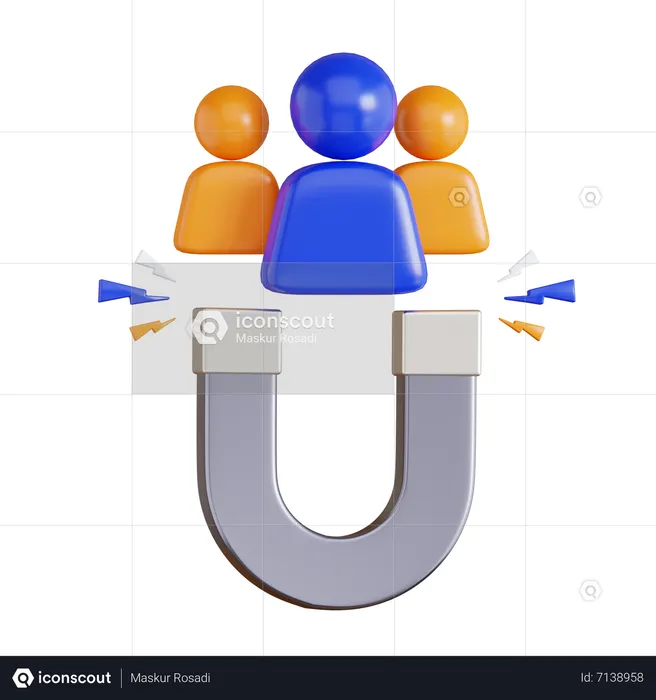 Benutzerattraktion  3D Icon