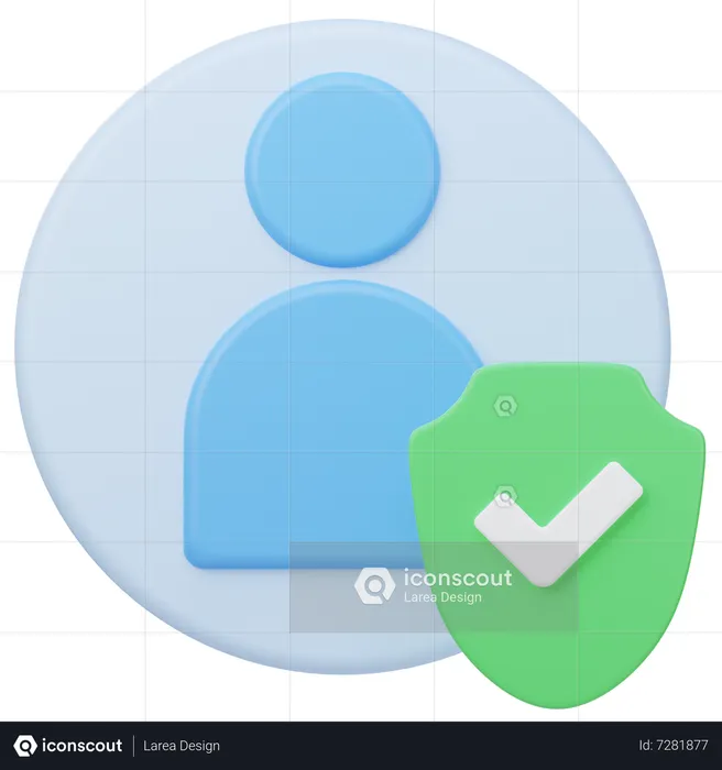 Benutzersicherheit  3D Icon