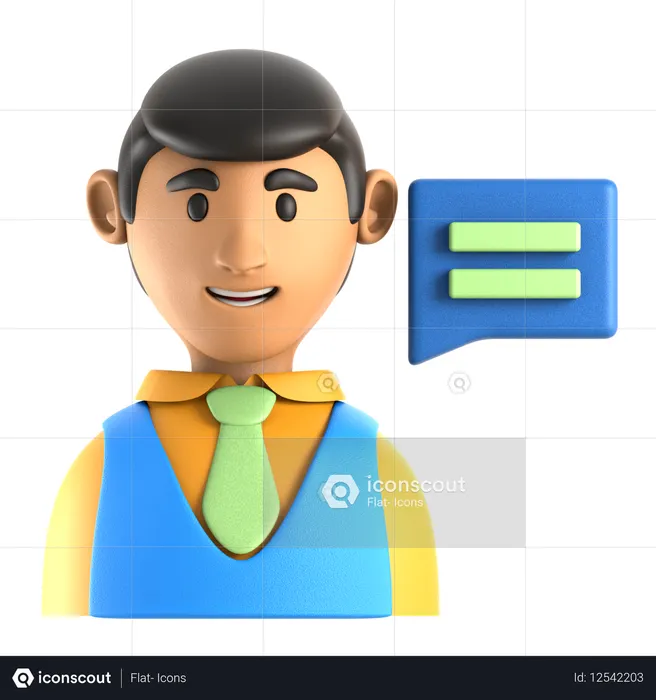Berater  3D Icon