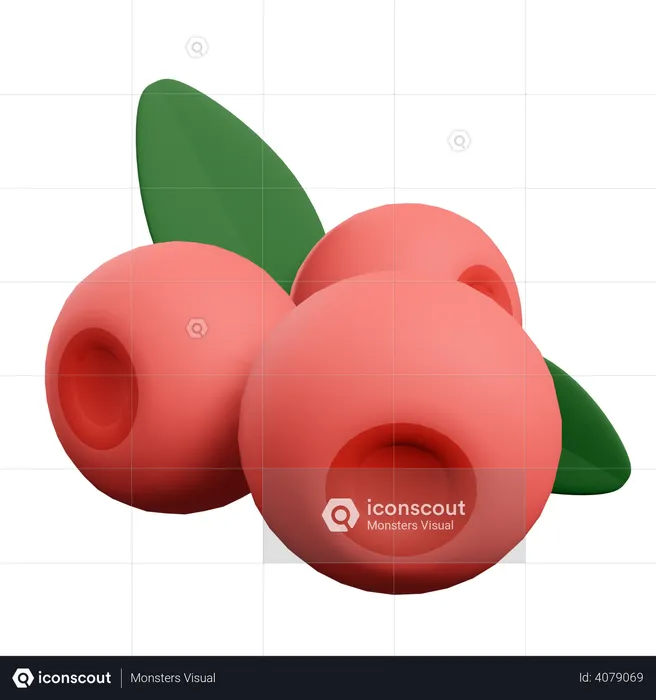 Berries  3D Illustration