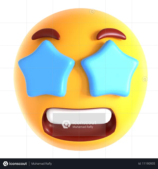 Berühmtes Gesicht Emoji  3D Icon