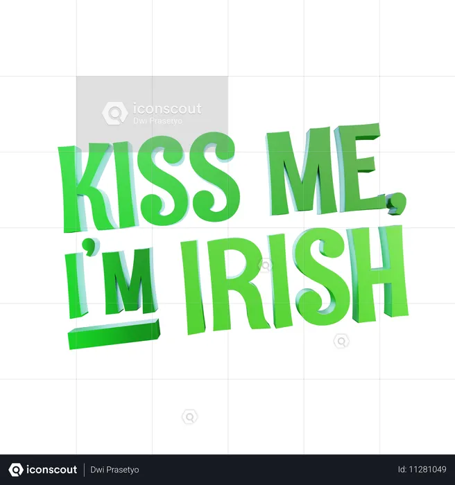 Bésame, soy irlandés  3D Icon