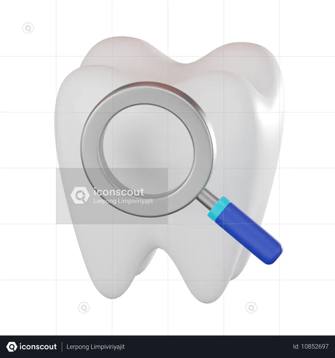 Beschädigte Zähne  3D Icon