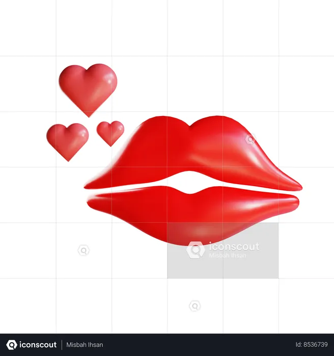 Beso  3D Icon