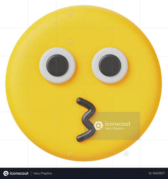 Beso Emoji 3D Icon