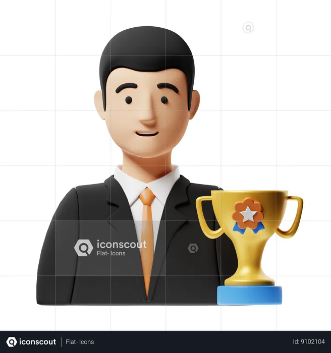 Best Businessman  3D Icon