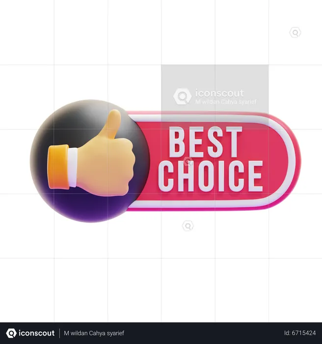 BEST CHOICE  3D Icon