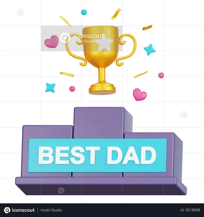 Best Dad  3D Icon