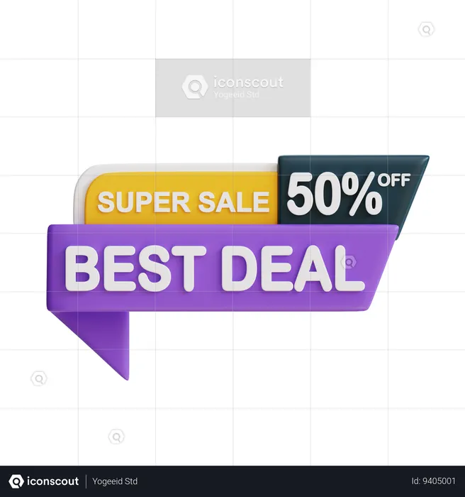 Best Deal 50  3D Icon
