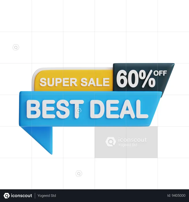 Best Deal 60  3D Icon