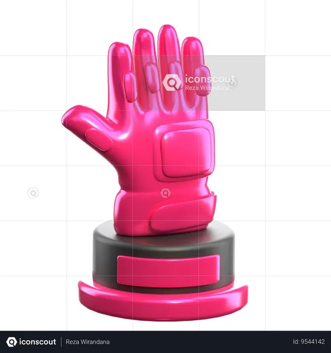 Best Goalkeeper Trophy  3D Icon