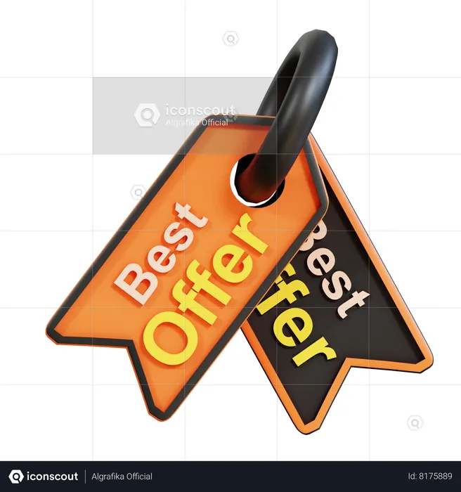 Best Offer Tag  3D Icon