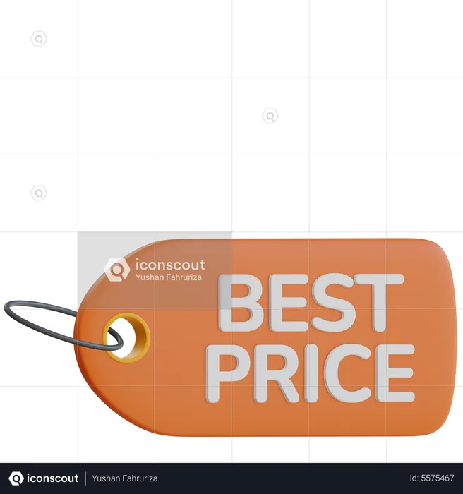 Best Price Tag  3D Icon