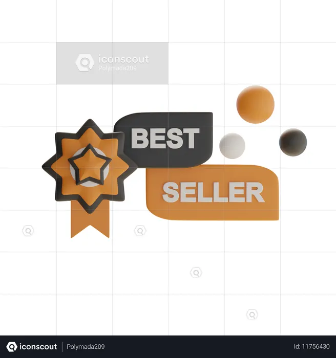 Best Seller Badge  3D Icon