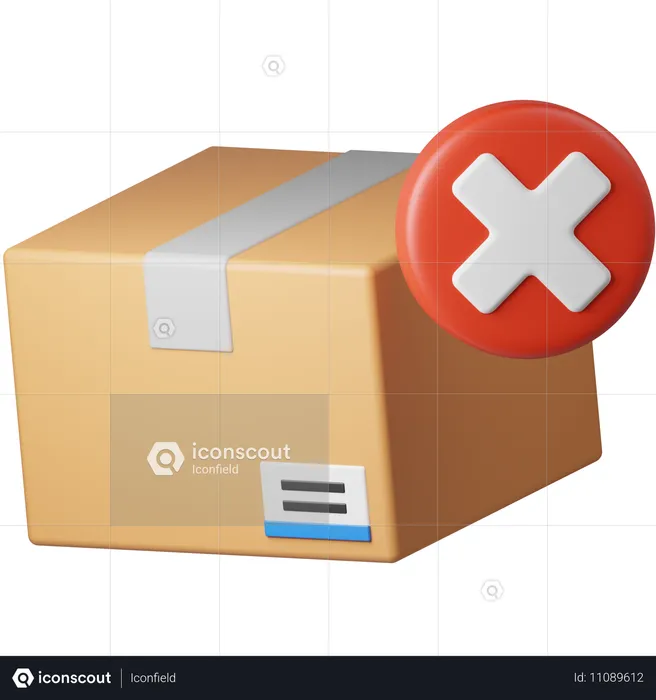 Bestellung stornieren  3D Icon