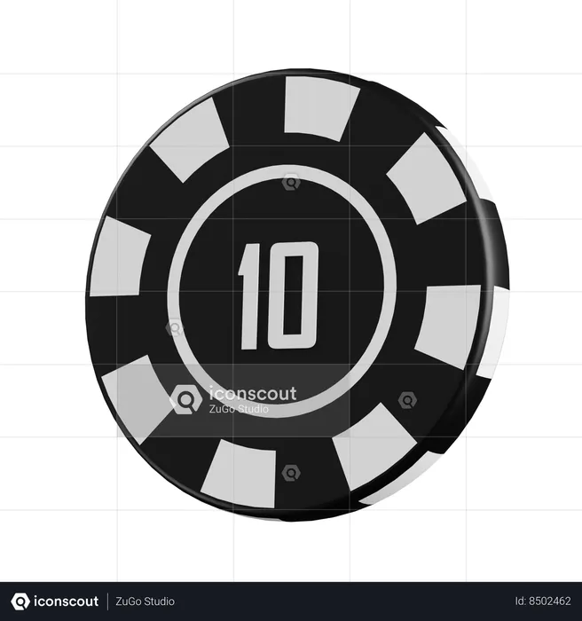 Bet 10  3D Icon