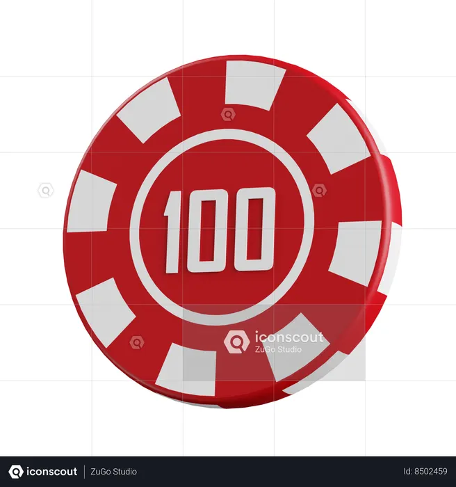 Bet 100  3D Icon