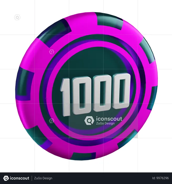 Bet 1000  3D Icon