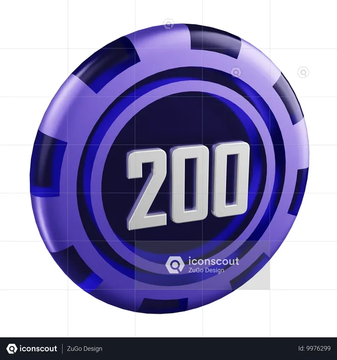 でも200  3D Icon