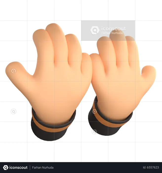 Betende Hand  3D Icon