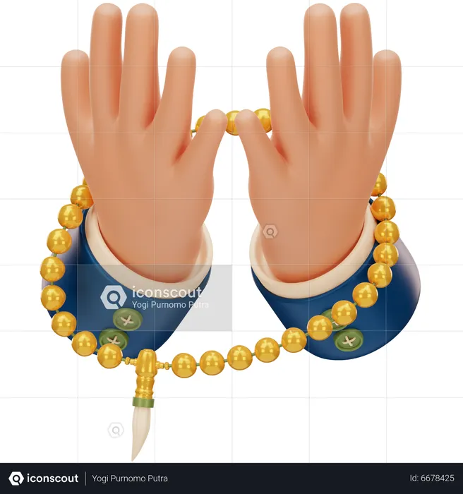 Betende Hand  3D Icon