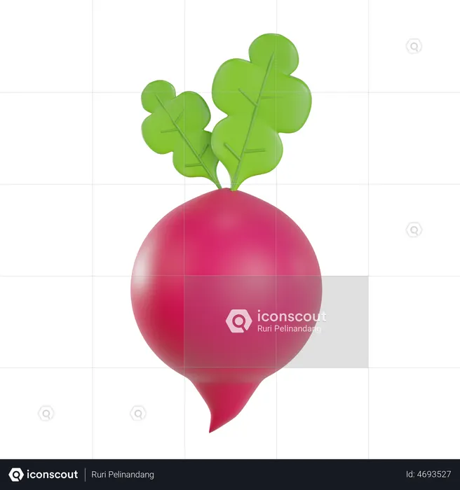 Beterraba  3D Icon