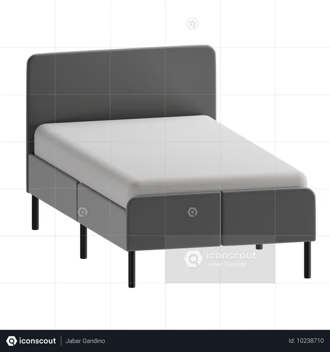 Bett  3D Icon