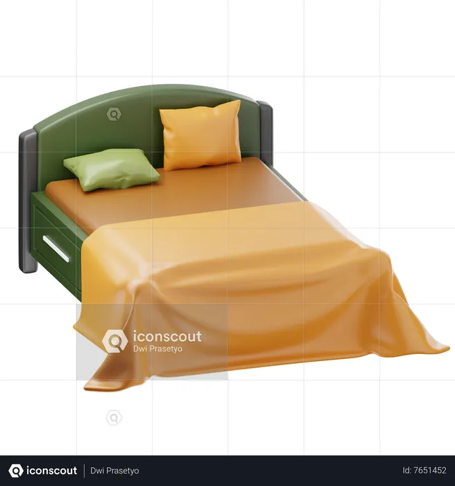 Bett  3D Icon