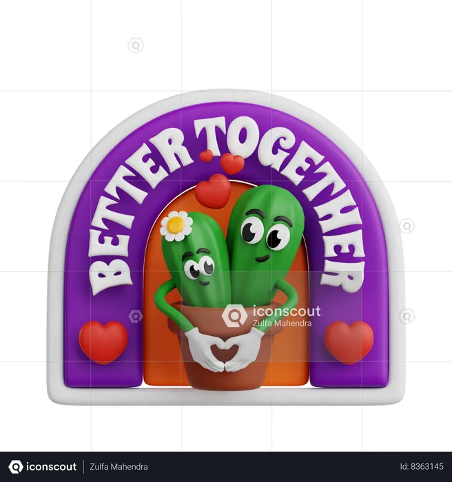 Better Together  3D Sticker