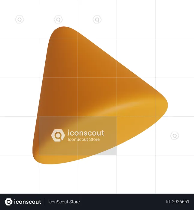 Beveled Cone  3D Illustration
