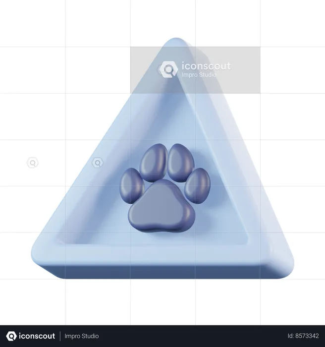 Beware of Dog  3D Icon